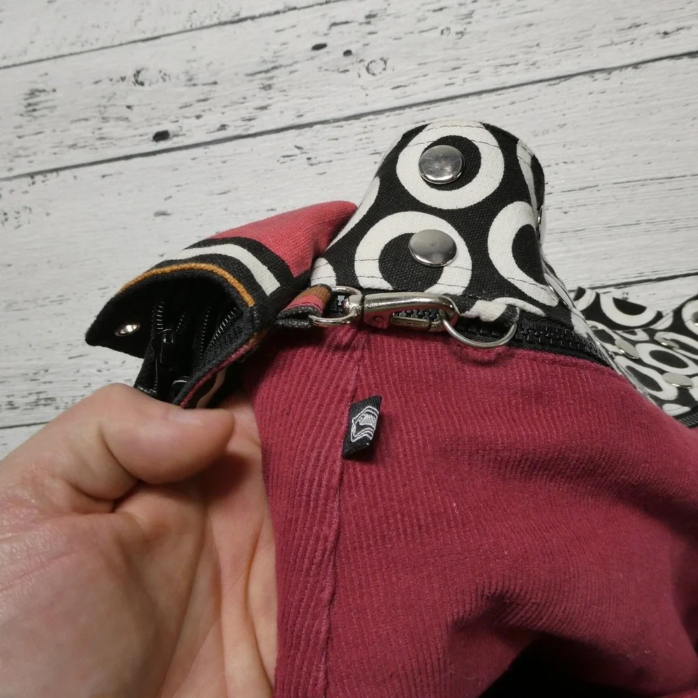 Zand Amsterdam Skirt Womens One Size Red Wrap Reversible Pocket Belt Boho